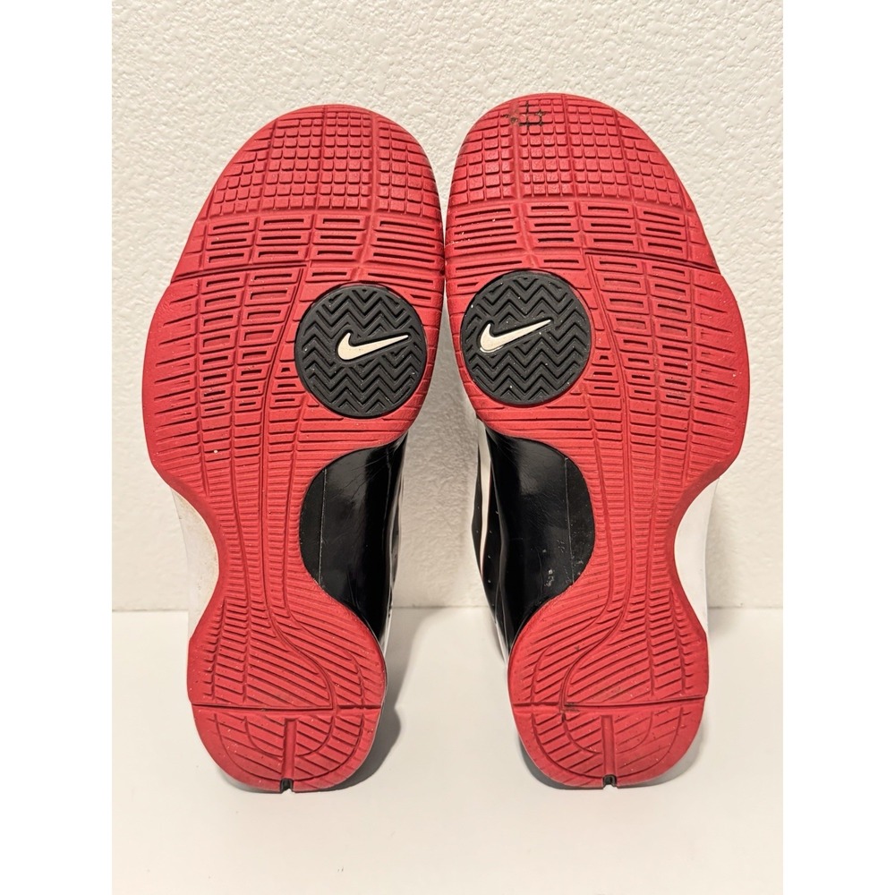 2009 Nike Hyperdunk Low Basketball Shoe Sz 10 Bred Black Red 386424-010 - Picture 10 of 13